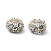 Crystal AB Rhinestone European Alloy Beads Fit Charm Bracelets To Make Jewelry X-CPDL-H999-18-3