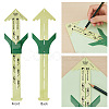 Gorgecraft Sliding Gauge Measuring Sewing Ruler Tool and Plastic 5-in-1 Sliding Gauge TOOL-GF0001-28-3