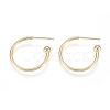 Brass Stud Earrings EJEW-L245-001LG-1