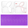 Acrylic Earring Handwork Template TOOL-WH0153-008-5