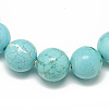Synthetic Turquoise Beaded Stretch Bracelets BJEW-S134-01-2