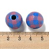 Printed Wood European Beads WOOD-G022-13J-3