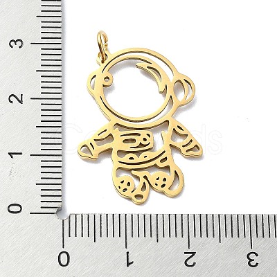 304 Stainless Steel Pendants STAS-C097-69G-1