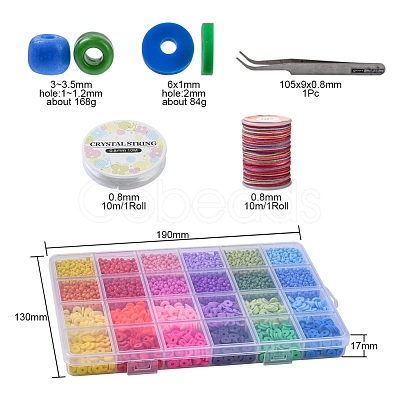 DIY Heishi Preppy Bracelet Making Kit DIY-YW0005-63-1