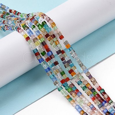 Transparent Glass Bead Strands GLAA-H018-03-1