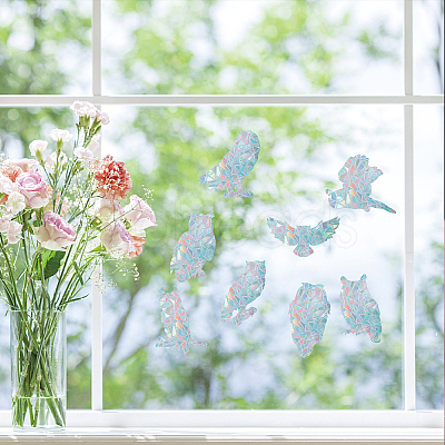 Waterproof PVC Colored Laser Stained Window Film Adhesive Stickers DIY-WH0256-019-1