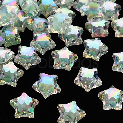 Transparent Acrylic Beads X-TACR-S152-02D-SS2111-1