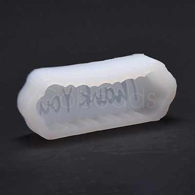 Wavy Letter Silicone Candle Mold DIY-Z015-04-1