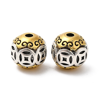 Rack Plating Tibetan Style Alloy Beads FIND-B023-04-1