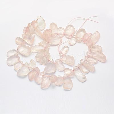 Natural Rose Quartz Strands G-K202-16-1