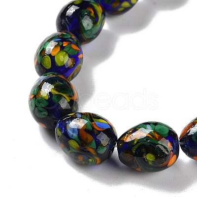 Handmade Lampwork Beads Strands LAMP-Q036-08A-1