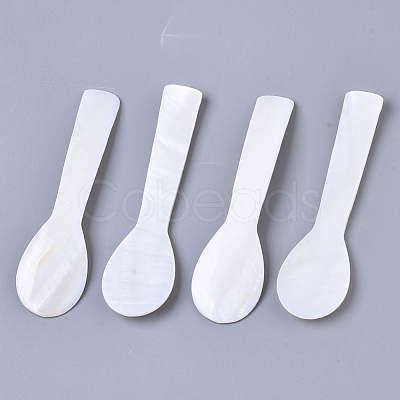 Natural Freshwater Shell Spoons SSHEL-N034-49B-01-1