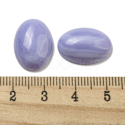 Synthetic Blue Lace Agate Cabochons G-C115-01A-03-1