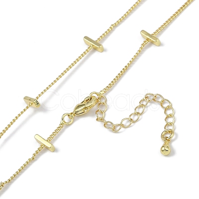 Rack Plating Brass Twisted Chain Necklaces for Women NJEW-K382-15B-G-1