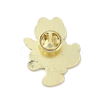 Panda Golden Alloy Brooches JEWB-S014-01A-1