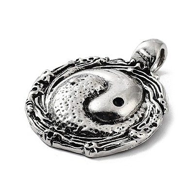 Tibetan Style Alloy Pendants TIBE-L012-044AS-02-1