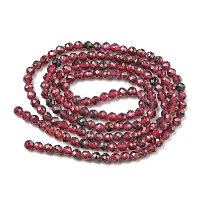 Natural Garnet Beads Strands G-O186-D01-A-1