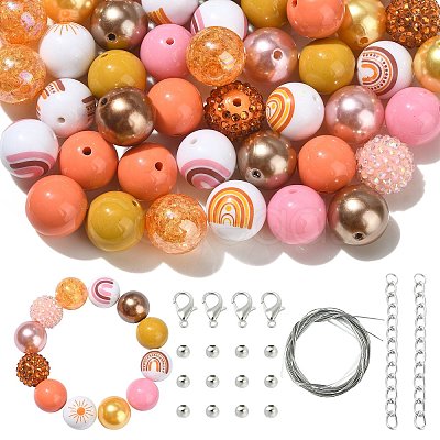 DIY Beaded Bracelet Pendant Decoration Making Kit DIY-CJC0007-03-1