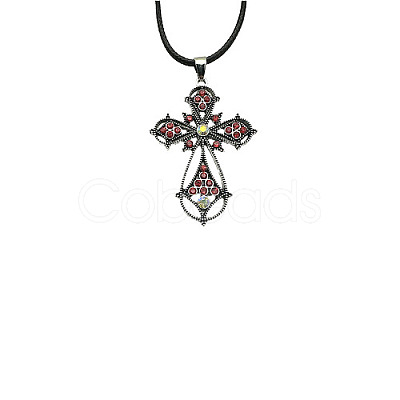 Cross Zinc Alloy Pendant Necklace VJ0126-08-1