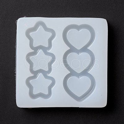 Triple Star & Triple Heart Silicone Molds DIY-Z023-01-1