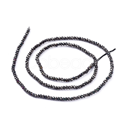 Electroplate Glass Beads Strands X-EGLA-F149-FP-07-1