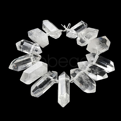 Natural Quartz Crystal Double Terminated Points Strands G-M406-D01-1