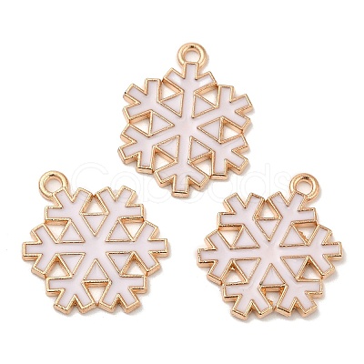 Christmas Light Gold Tone Alloy Enamel Pendants FIND-C031-02KCG-01-1