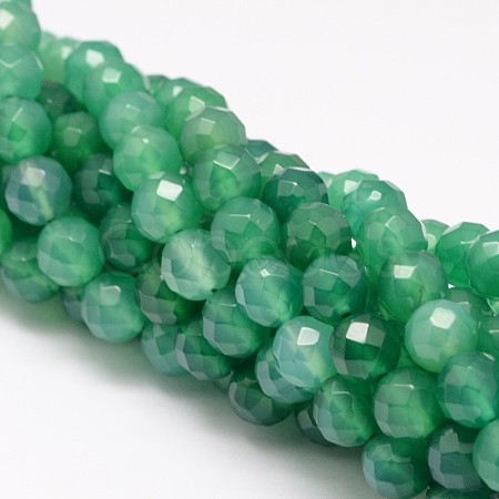 Natural Green Onyx Agate Beads Strands G-K115-23F-8mm-1