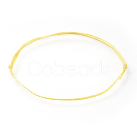 Adjustable Flat Waxed Polyester Cords Bracelet Making AJEW-JB00508-02-1