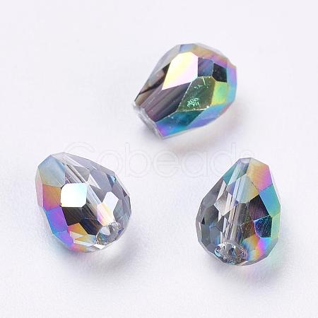 Imitation Austrian Crystal Beads SWAR-F062-8x6mm-31-1