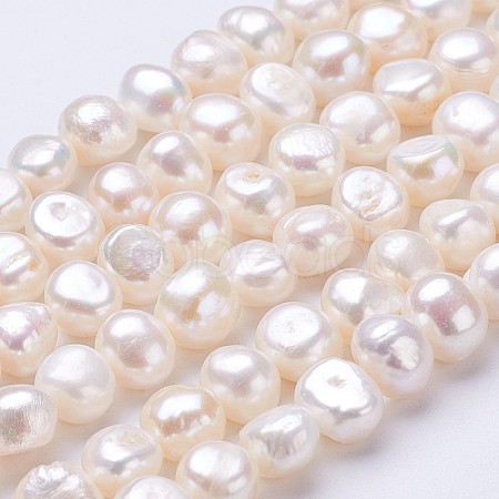 Natural Cultured Freshwater Pearl Beads Strands PEAR-P002-28-1