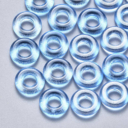 Transparent Spray Painted Glass Beads GLAA-S190-003A-01-1