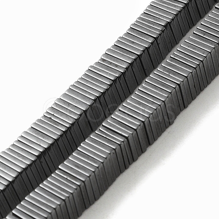 Electroplate Non-magnetic Synthetic Hematite Beads Strands G-J224-02-1