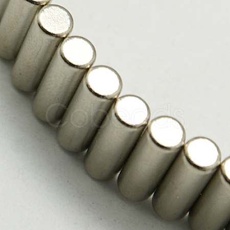 Magnetic Synthetic Hematite Beads Strands X-G-K037-24B-4mm-1