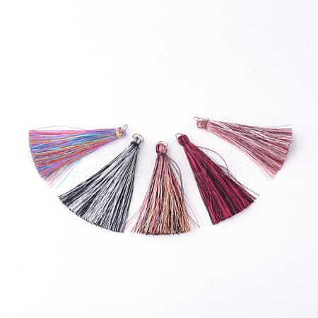 Nylon Thread Tassel Big Pendants Decoration FIND-Q065-B-1