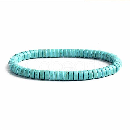 Turquoise Bracelet with Elastic Rope Bracelet DZ7554-11-1
