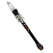 Natural Quartz Crystal & Red Agate Magic Wand, Cosplay Magic Wand, with Wood Wand, for Witches and Wizards, Owl, 290mm