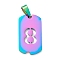 Ion Plating(IP) 304 Stainless Steel Pendants, Rectangle with Number, Rainbow Color, Num.8, 27.5x14.5x1.5mm, Hole: 7.5x3mm