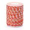 4-Ply Polycotton Cord, Handmade Macrame Cotton Rope, for String Wall Hangings Plant Hanger, DIY Craft String Knitting, Orange Red, 1.5mm, about 4.3 yards(4m)/roll