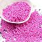 Opaque Colours Glass Seed Beads, Peanut, Magenta, 2x4x2mm, Hole: 0.8mm, about 45000pcs/pound