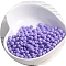 Macaron Baking Paint Glass Seed Beads, Fringe Teardrop Beads, Medium Purple, 5mm