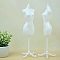 Plastic Mannequin Model Clothing Support, Torso Display, Doll Skirt Display Rack for Doll DIY Making Accessories, White, 245mm