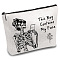 Nurse Theme Polycotton Custom Canvas Stroage Bags,  Metal Zipper Pouches, Rectangle, Skeleton, 18x25cm