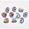 Faceted Glass Rhinestone Pendants, Imitation Austrian Crystal, teardrop, Violet, 24x12x6.5mm, Hole: 1.5mm