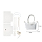 PU Leater Handmade DIY Bag Making Material Sets, Handbag, White, 20.5x15.5x12cm