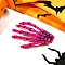 Plastic Alligator Hair Clips, Halloween Hairpin Scary Ghost Claw Skull, Deep Pink, 70x45x25mm