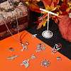 SUNNYCLUE 20Pcs 10 Styles 201 & 304 Stainless Steel Pendants STAS-SC0005-15-4