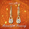 SHEGRACE Brass Gold Plated Dangle Earrings JE99C-5