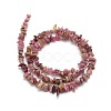 Natural Red Tourmaline Beads Strands X-G-P035-15-3