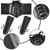 WADORN PU Leather Wide Elastic Corset Belts & Cuff Wristband Arm Guard AJEW-WR0002-04-3